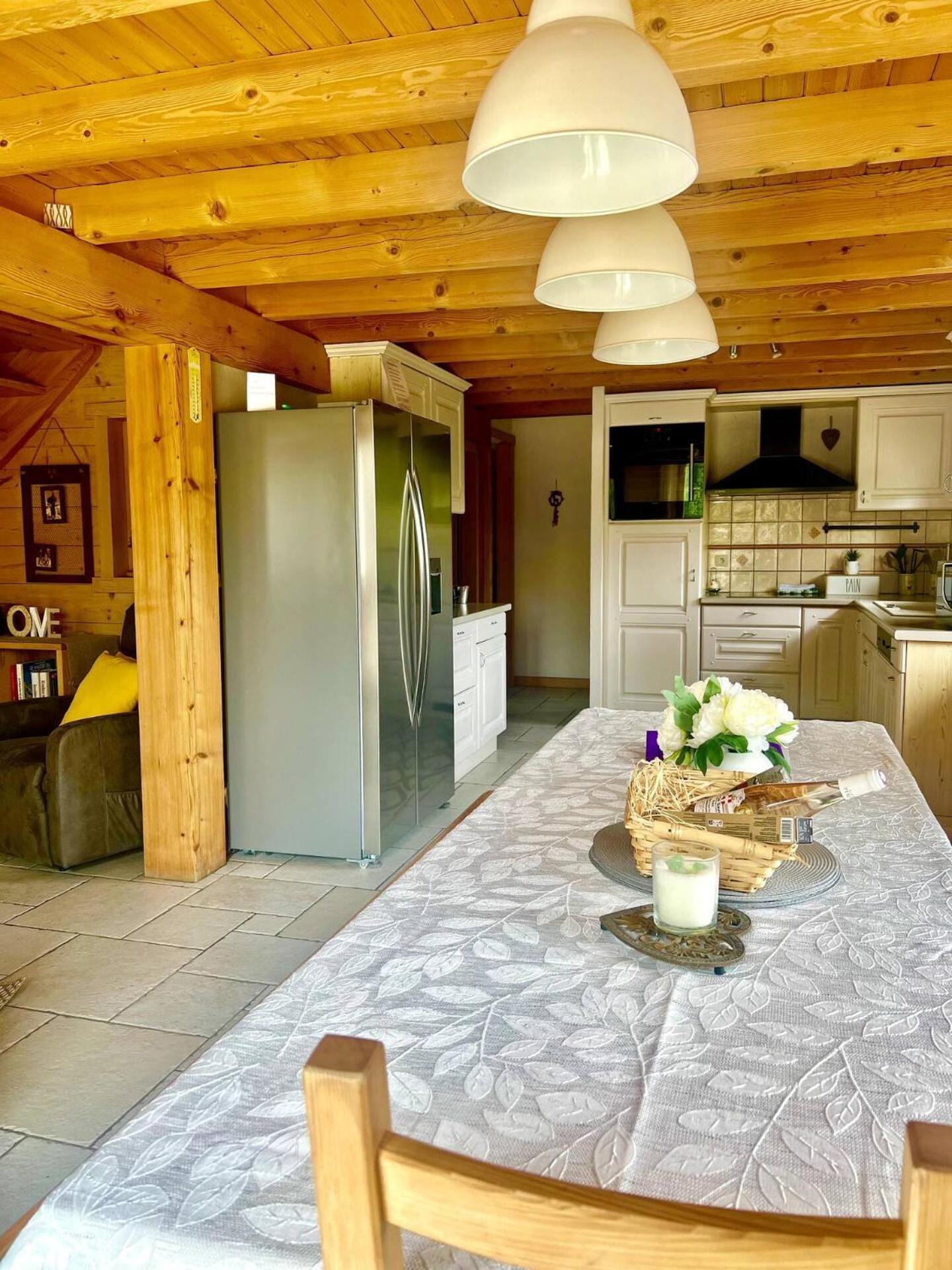 Charming Family Chalet For 8 People, With Private Hot Tub Les Clefs Екстер'єр фото