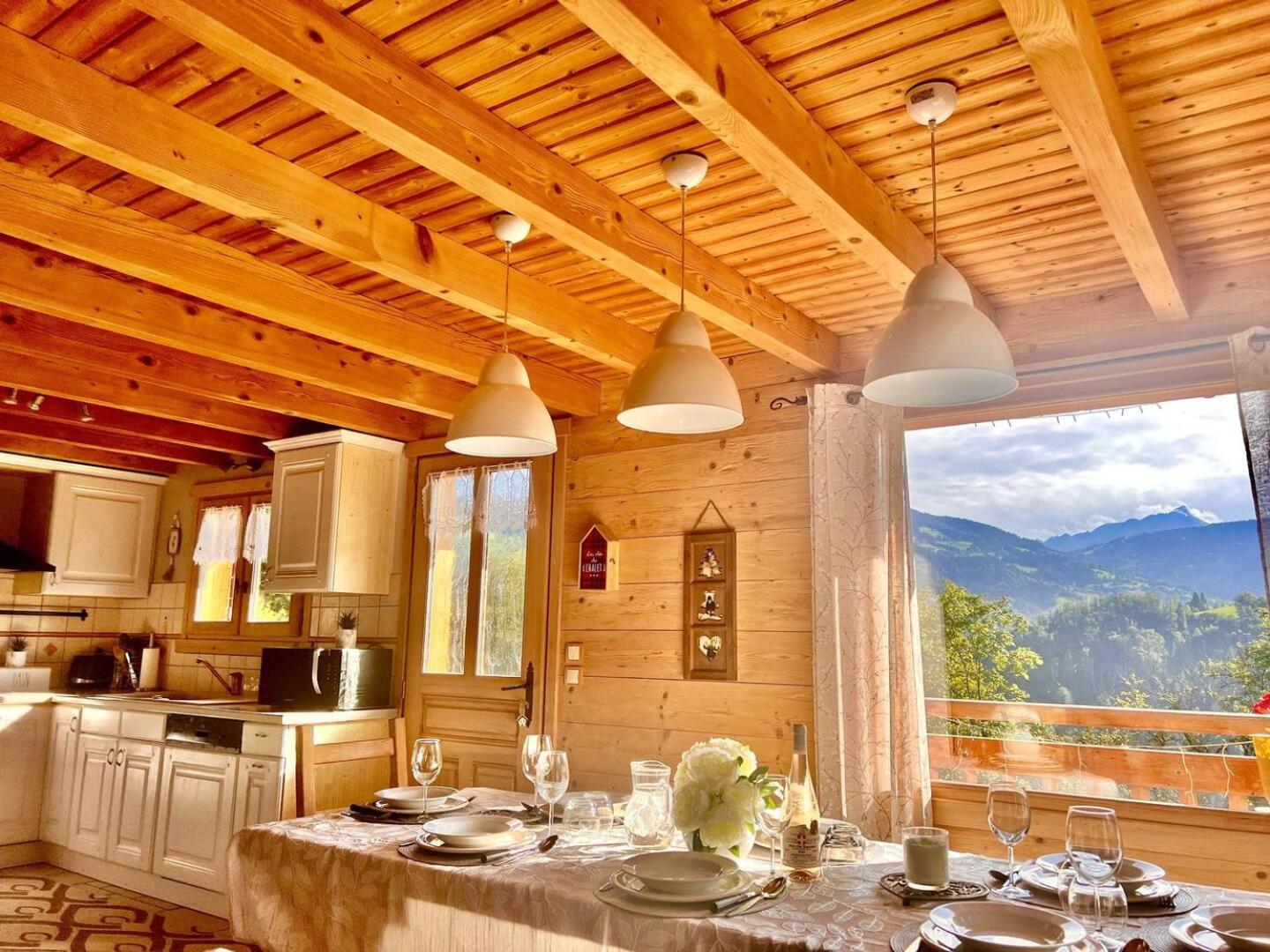 Charming Family Chalet For 8 People, With Private Hot Tub Les Clefs Екстер'єр фото